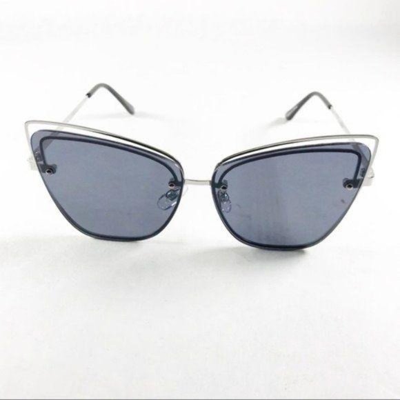 Silver Cat Eye Sunglasses - Picture 7 of 7
